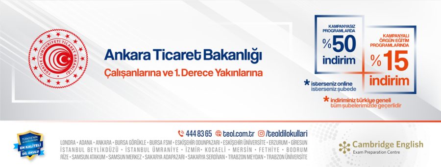Ankara TC. Ticaret Bakanlığı Kampanyamız